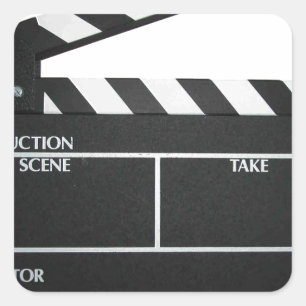 Klapbord film leisteen klapper film vierkante sticker