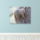 Klapeekhoorn Canvas Afdruk (Insitu (Houten vloer))