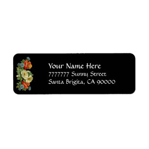 Klapmailsemmer Papieren Adresstickers Retro Stijl Etiket