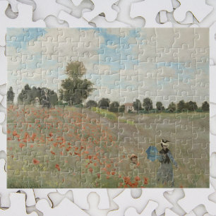Klapperveld bij Argenteuil door Claude Monet Legpuzzel