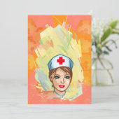Klappkarte - Krankenschwester Kaart (Staand voorkant)
