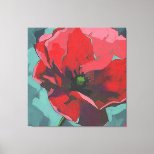 Klaproos Bloem Canvas Afdruk (Voorkant)