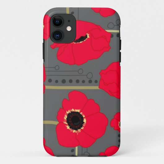 Klaproos Case-Mate iPhone Case (Achterkant)