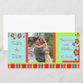Klaproos Fun Save the Date op Maat (Voorkant / Achterkant)