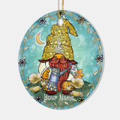 Klaproos kabouter keramisch ornament (Links)