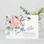 Klaproos Stralende Save The Date (Staand voorkant)