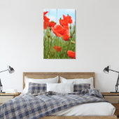 Klaprozen Canvas Afdruk (Insitu (Slaapkamer))