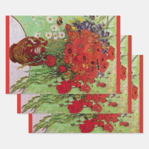 Klaprozen en Madeliefjes door Vincent van Gogh Inpakpapier Vel