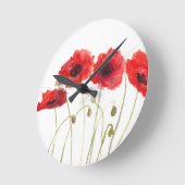 Klaprozen rode bloemen Klaproos aquarel bloemstuk Ronde Klok (Hoek)