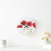 Klaprozen rode bloemen Klaproos aquarel bloemstuk Ronde Klok (Huis)
