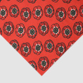 Klaprozen Tissuepapier (Detail)