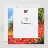 KLAPROZEN TUSCANSE LANDSCHAP Rode Bloemvelden Wit Kaart (Achterkant)