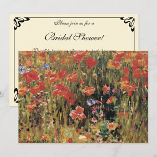 Klaprozen van Robert Vonnoh, Vintage Impressionism Kaart
