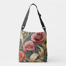Klaprozentuin Bloei - Botanische Art Nouveau