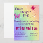 klapwiek in jaar vijf kaart (Voorkant / Achterkant)