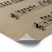 Klarinet Bladmuziek Poster (Hoek)