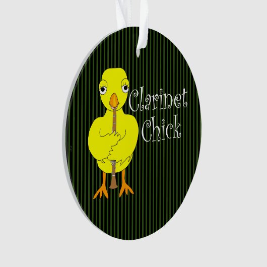 klarinet chick tekst ornament (voorkant)