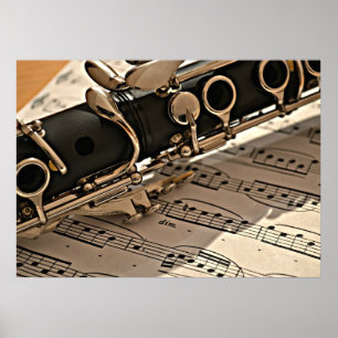 Klarinet Close-up Poster