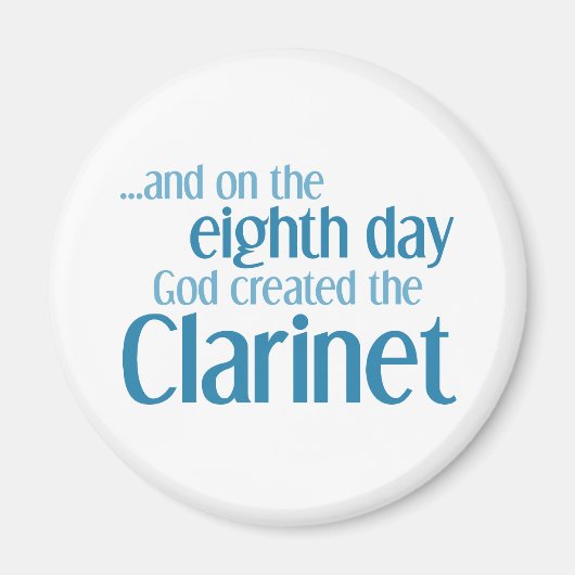 Klarinet Creatie Magneet (Voorkant)