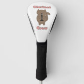 Klarinet Crew Cat Funny Golfheadcover (Voorkant)