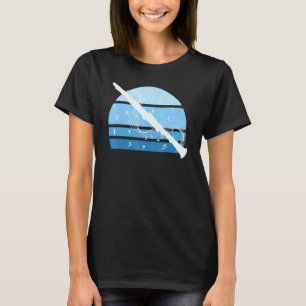 Klarinet Esthetiek Retro Klarinettist Vintage T-shirt