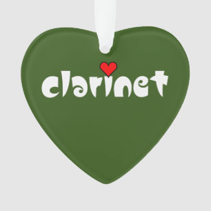 Klarinet klein hart ornament