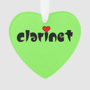 Klarinet klein hart ornament