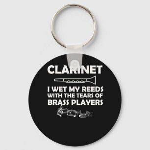 Klarinet Marching Band Natte Rieten Met Tranen Sleutelhanger