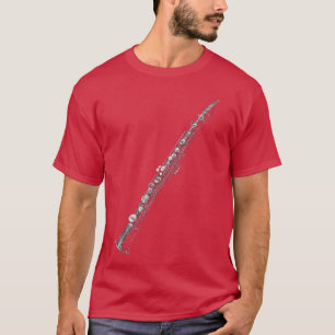 Klarinet Muziekinstrument Motief Kunst Klarinet gr T-shirt
