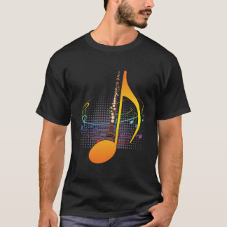 Klarinet muzikant muzieknoot klarinettist t-shirt