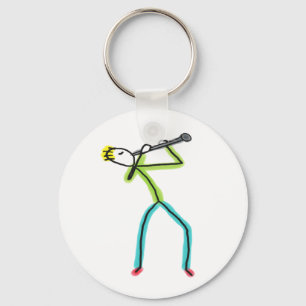 Klarinet Stickman Sleutelhanger