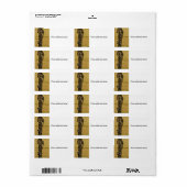 Klarinet Sunset adresetiketten Etiket (Full Sheet)