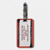 Klarinet Taslabel Bagagelabel (Achterkant verticaal)