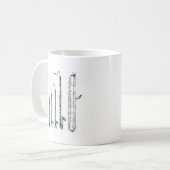 klarinets koffiemok (Voorkant links)