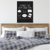 Klarinetspeler Mannen Orchestra Funny Klarinet Canvas Afdruk (Insitu (Slaapkamer))