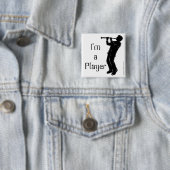 Klarinetspeler Silhouette Button (In situ)