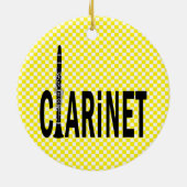 Klarinettekst Keramisch Ornament (Achterkant)