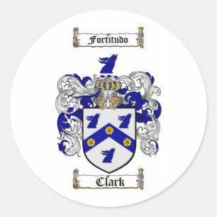 KLARKFAMILIEKRUIMTE - KLARKKLASSE VAN WAPENS RONDE STICKER