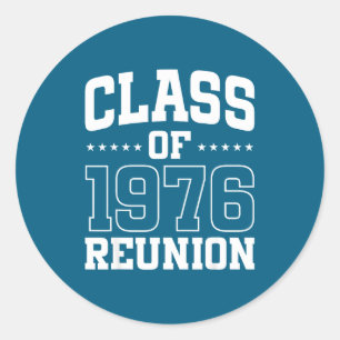 Klas 1976 Reünie 50 Alumni Ronde Sticker