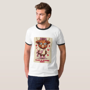 Klas blijft stil Elegante Attitude Quote T-shirt
