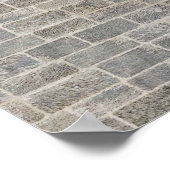 Klas van 2018 Grijze Baksteen "Schrijf op mijn muu Poster (Hoek)