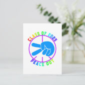 Klas van 2024 Gefeliciteerd Afstuderen Grad Cool Briefkaart (Staand voorkant)