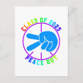 Klas van 2024 Gefeliciteerd Afstuderen Grad Cool Briefkaart (Voorkant)