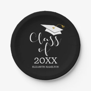 Klas van 2024 Grad Cap Chic Calligrafie Papieren Bordje
