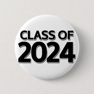 Klas van 2024 ronde button 5,7 cm