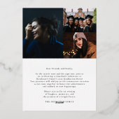 KLAS VAN 2025 AFSTUDEREN middelbare school afstude Folie Uitnodiging (Achterkant)