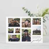 KLAS VAN 2025 High School COLLAGE Foto Afstuderen Aankondiging (Staand voorkant)