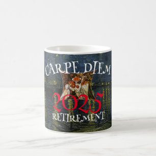 Klas van 2025 Pensioen Carpe Diem Koffiemok