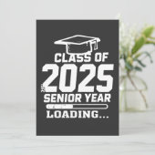 Klas van 2025 Senior Jaar Wordt Geladen Kaart (Staand voorkant)