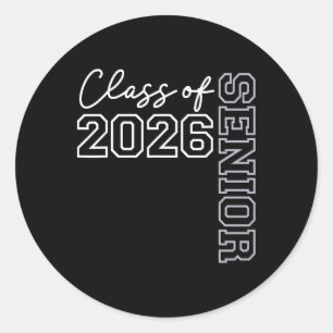 Klas van 2026 Afgestudeerd 2026 Funny Seniors Afst Ronde Sticker